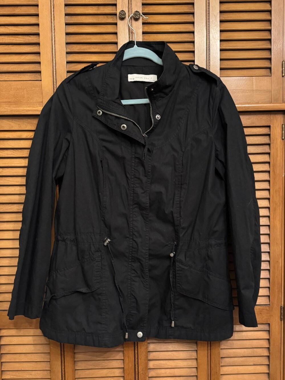 LIKE NEW Zara Black Utility Jacket Size L